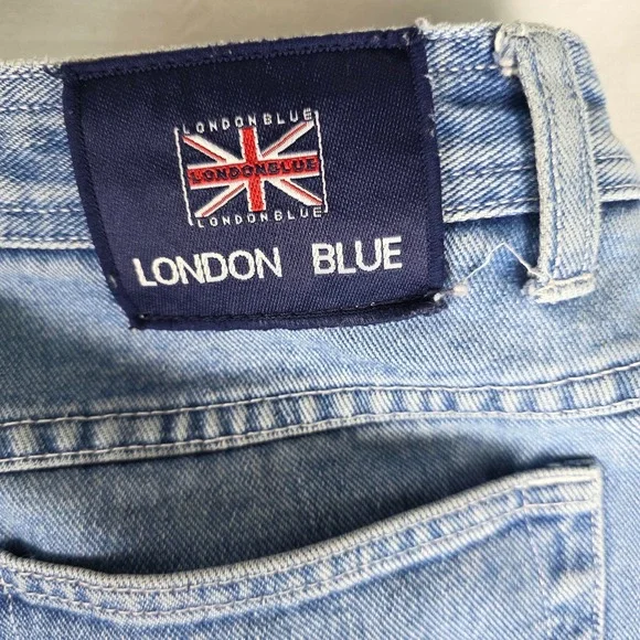 Y2K Vintage Jeans Embroidered Flower Trim Frayed Hem Denim Size 10 2000s Retro - Picture 13 of 16